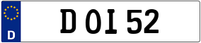 Trailer License Plate